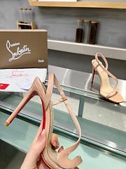 Christian Louboutin Nudes Rosalie Patent sandals 10cm - 4