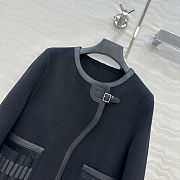 Hermes Embroidered jacket with leather - 4