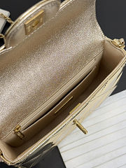 Chanel 25k Flap Bag Gold 18x4.5x13cm - 4