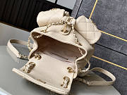 Chanel Backpack Cream Caviar 21x20x12cm - 5