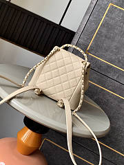 Chanel Backpack Cream Caviar 21x20x12cm - 3