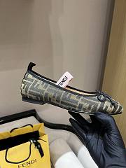 Fendi Junior Ballerinas Tobacco jacquard - 2