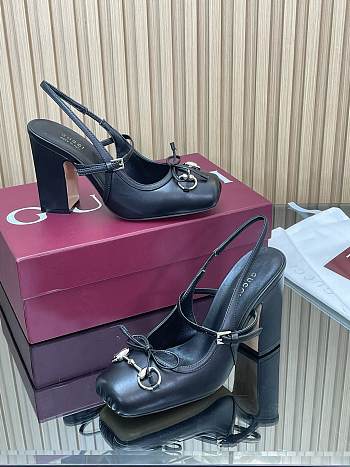 Gucci Women's Horsebit slingback pump 9.5cm