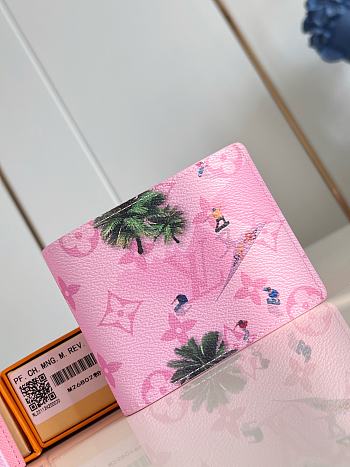 Louis Vuitton Wallet Pink 11x9cm
