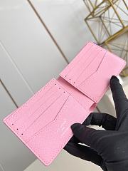 Louis Vuitton Wallet Pink 11x9cm - 2