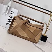 Loewe Puzzle Small leather and suede tote bag 24x10.5x16cm - 1