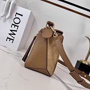 Loewe Puzzle Small leather and suede tote bag 24x10.5x16cm - 4