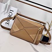 Loewe Puzzle Small leather and suede tote bag 24x10.5x16cm - 2