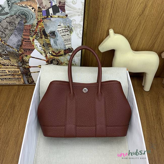 Hermes Mini garden party Burgundy 23cm  - 1
