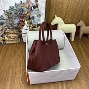 Hermes Mini garden party Burgundy 23cm  - 5