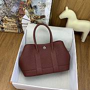 Hermes Mini garden party Burgundy 23cm  - 4