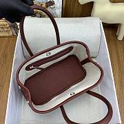 Hermes Mini garden party Burgundy 23cm  - 3
