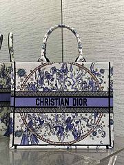 Dior Large Book Tote Purple 42x18x35cm - 1
