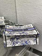 Dior Large Book Tote Purple 42x18x35cm - 5