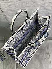 Dior Large Book Tote Purple 42x18x35cm - 4
