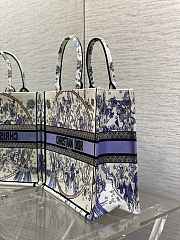 Dior Large Book Tote Purple 42x18x35cm - 2
