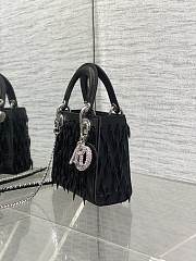 Dior Mini Lady Bag Black 17cm - 4