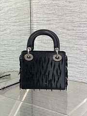 Dior Mini Lady Bag Black 17cm - 3