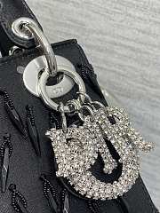 Dior Mini Lady Bag Black 17cm - 2