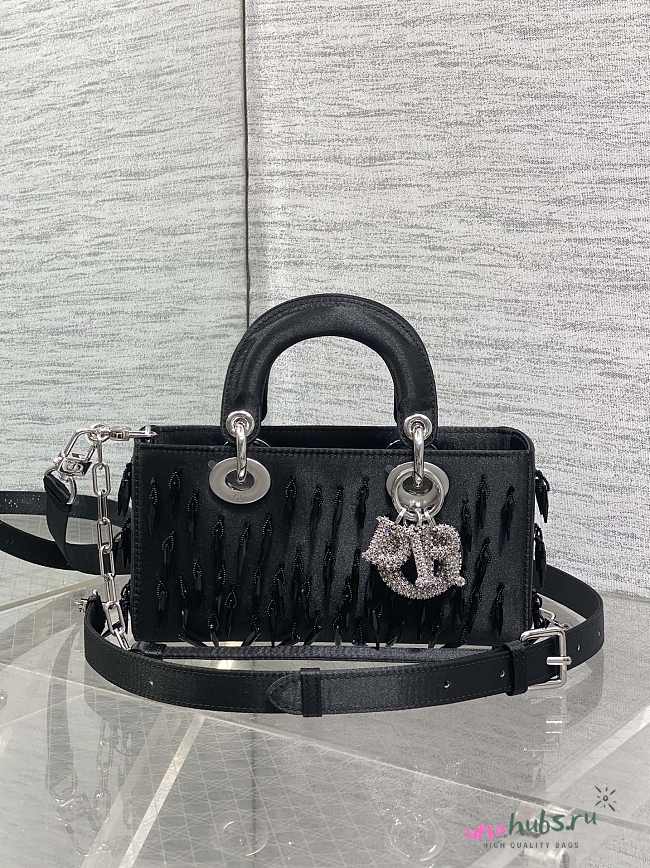 Dior Lady D-joy Bag Black 22cm - 1