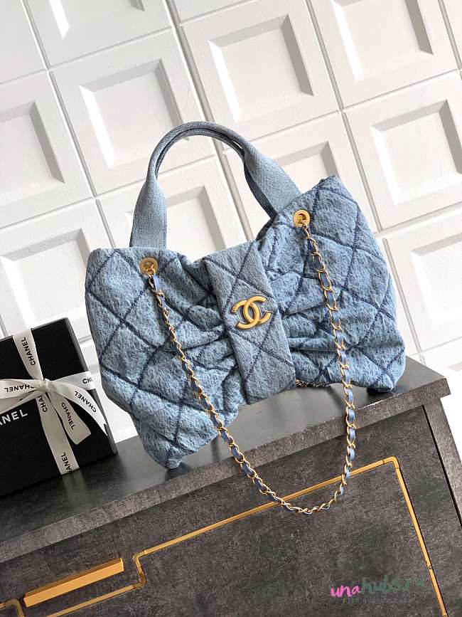 Chanel 25k Bag Denim 38x29x5cm - 1