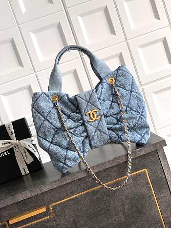 Chanel 25k Bag Denim 38x29x5cm