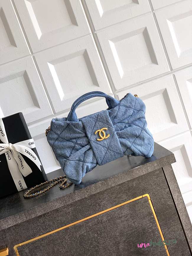 Chanel 25k Bag Denim 26x18x5cm - 1