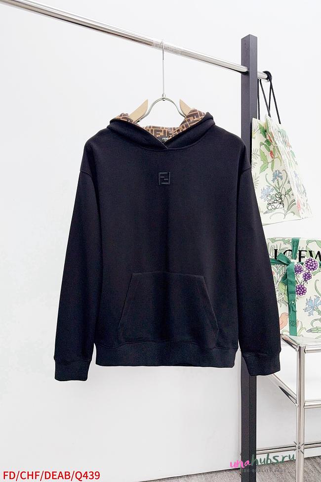 Fendi Sweatshirt Black cotton sweatshirt - 1