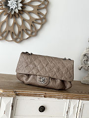 Chanel Flap Bag Vintage Taupe Caviar 30x18x4cm - 1