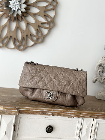 Chanel Flap Bag Vintage Taupe Caviar 30x18x4cm