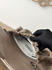 Chanel Flap Bag Vintage Taupe Caviar 30x18x4cm - 5