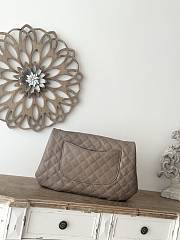Chanel Flap Bag Vintage Taupe Caviar 40x30cm - 5