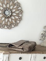 Chanel Flap Bag Vintage Taupe Caviar 40x30cm - 4