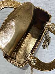 Dior Mini Lady Bag Metallic Gold 17cm - 2