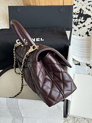 Chanel Coco Handle Dark Brown 23cm - 5