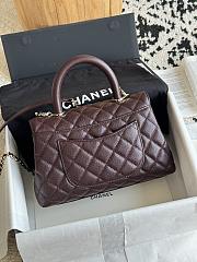 Chanel Coco Handle Dark Brown 23cm - 3