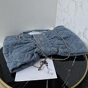 Chanel Large 25k Bag Denim 51x42x5cm - 4