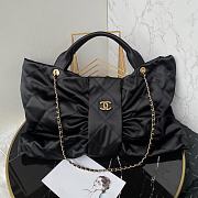 Chanel Large 25k Bag Black Leather 51x42x5cm - 1
