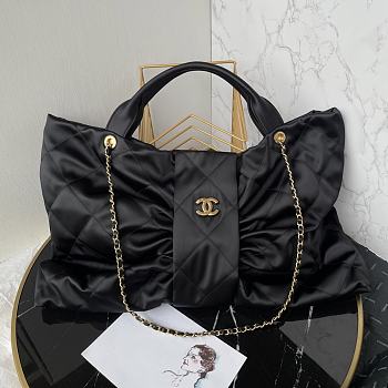 Chanel Large 25k Bag Black Leather 51x42x5cm