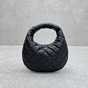 YSL Icarino Icare Mini Black Lambskin Hobo Bag - 17cm×18×4cm - 5