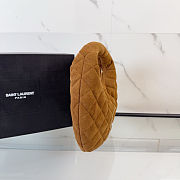 YSL Icarino Quilted Suede 17x13x3cm - 4