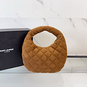 YSL Icarino Quilted Suede 17x13x3cm - 3
