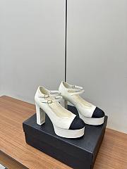 YSL Mary Janes White Heel - 1