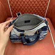 Louis Vuitton x Nigo Speedy Denim 25x15x15cm - 5