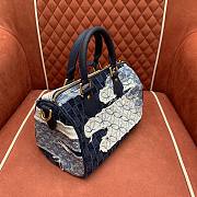 Louis Vuitton x Nigo Speedy Denim 25x15x15cm - 4