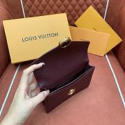 Louis Vuitton Wallet On Chain Rosy Burgundy 19.5x13.5x6.5cm - 5