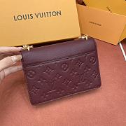 Louis Vuitton Wallet On Chain Rosy Burgundy 19.5x13.5x6.5cm - 4
