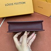 Louis Vuitton Wallet On Chain Rosy Burgundy 19.5x13.5x6.5cm - 3