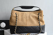 Chanel Suede Black & Beige Tote - 36x11.5x32cm - 4
