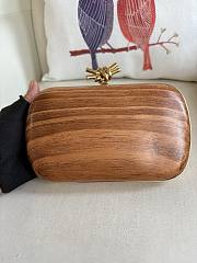 Bottega Veneta Knot Wood Clutch Bag 20.5x6x12.5cm - 1
